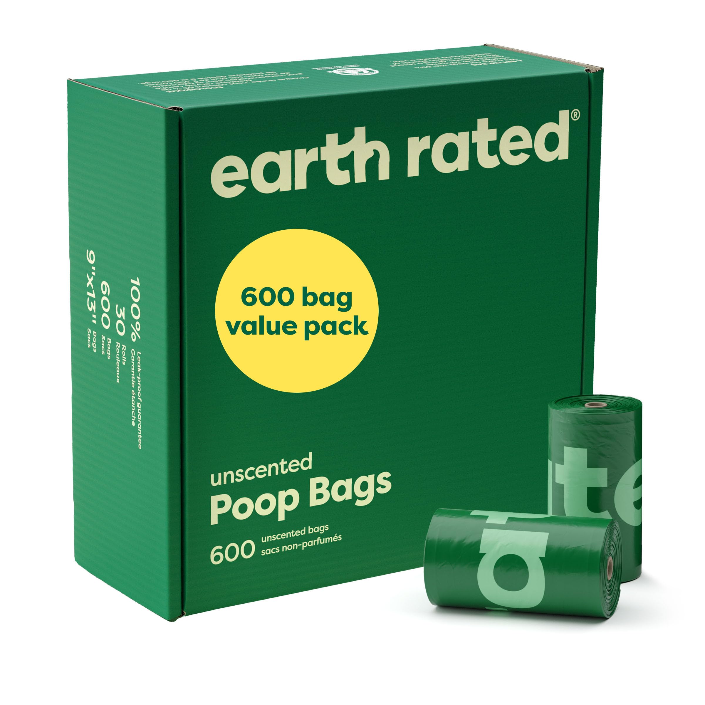 Foto 2 pulgar | Bolsas Para Excrementos De Perro, Valoradas Con La Tierra, Paquete De 600 Unidades, Sin Perfume - Venta Internacional.
