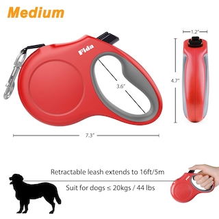 Foto 6 | Correa Retráctil Para Perros Fida De 16 Pies Para Perros O Gatos Medianos De 20 Kg - Venta Internacional.