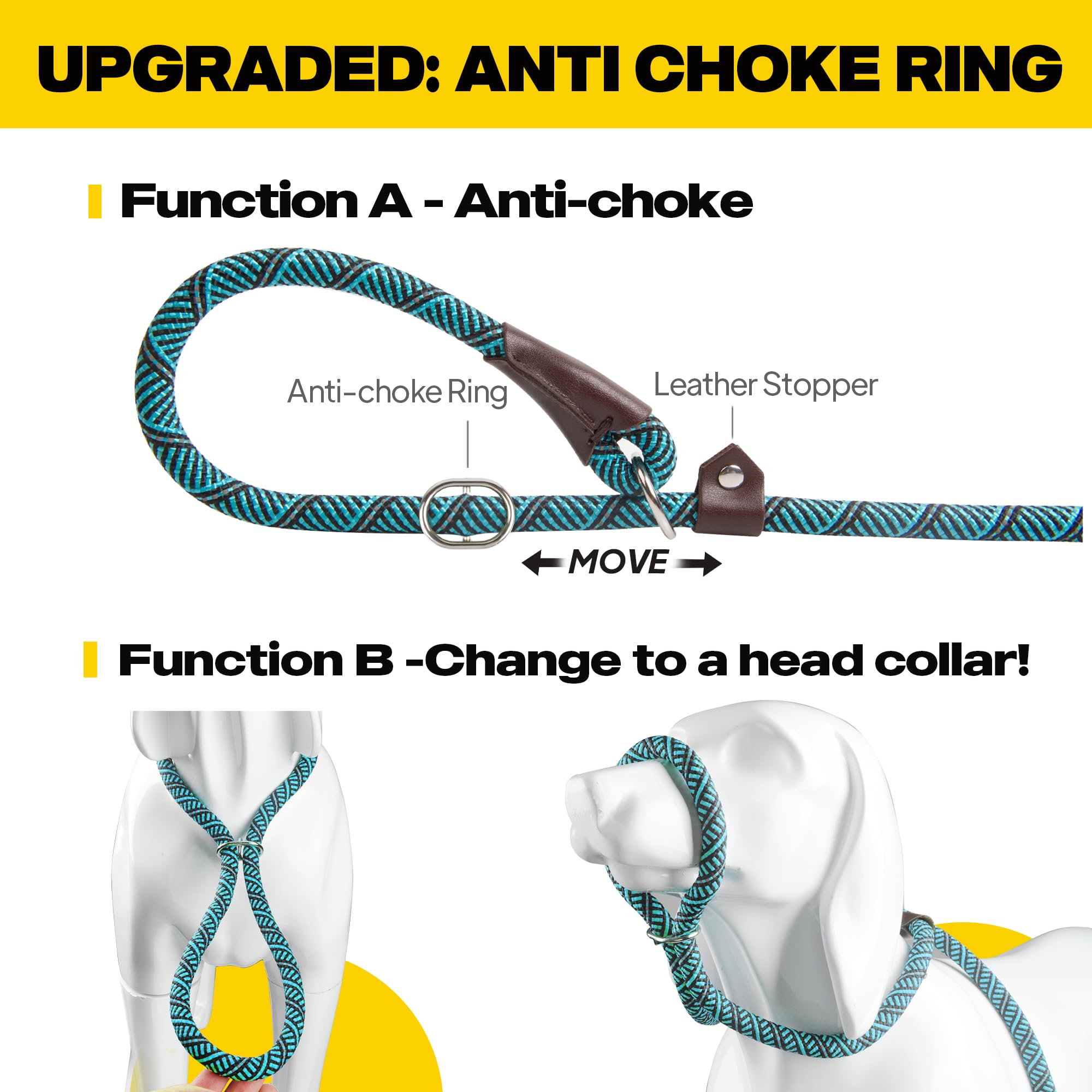 Foto 4 pulgar | Cordones Antideslizantes Para Perros Fida, Resistentes, Cómodos, 4 Pies, Azules - Venta Internacional.