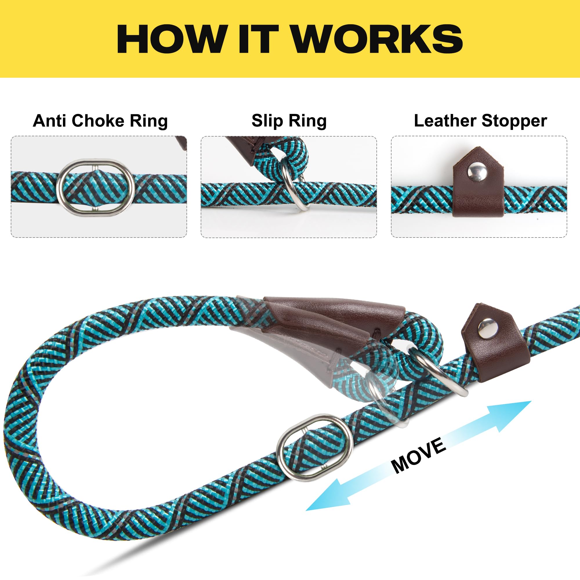 Foto 5 pulgar | Cordones Antideslizantes Para Perros Fida, Resistentes, Cómodos, 4 Pies, Azules - Venta Internacional.