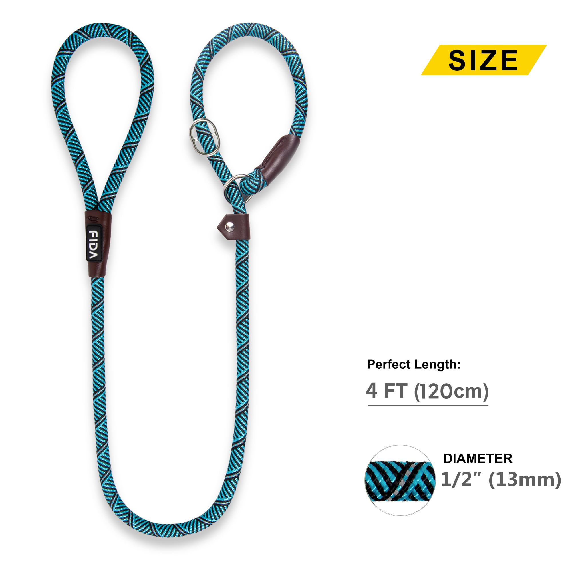 Foto 6 pulgar | Cordones Antideslizantes Para Perros Fida, Resistentes, Cómodos, 4 Pies, Azules - Venta Internacional.