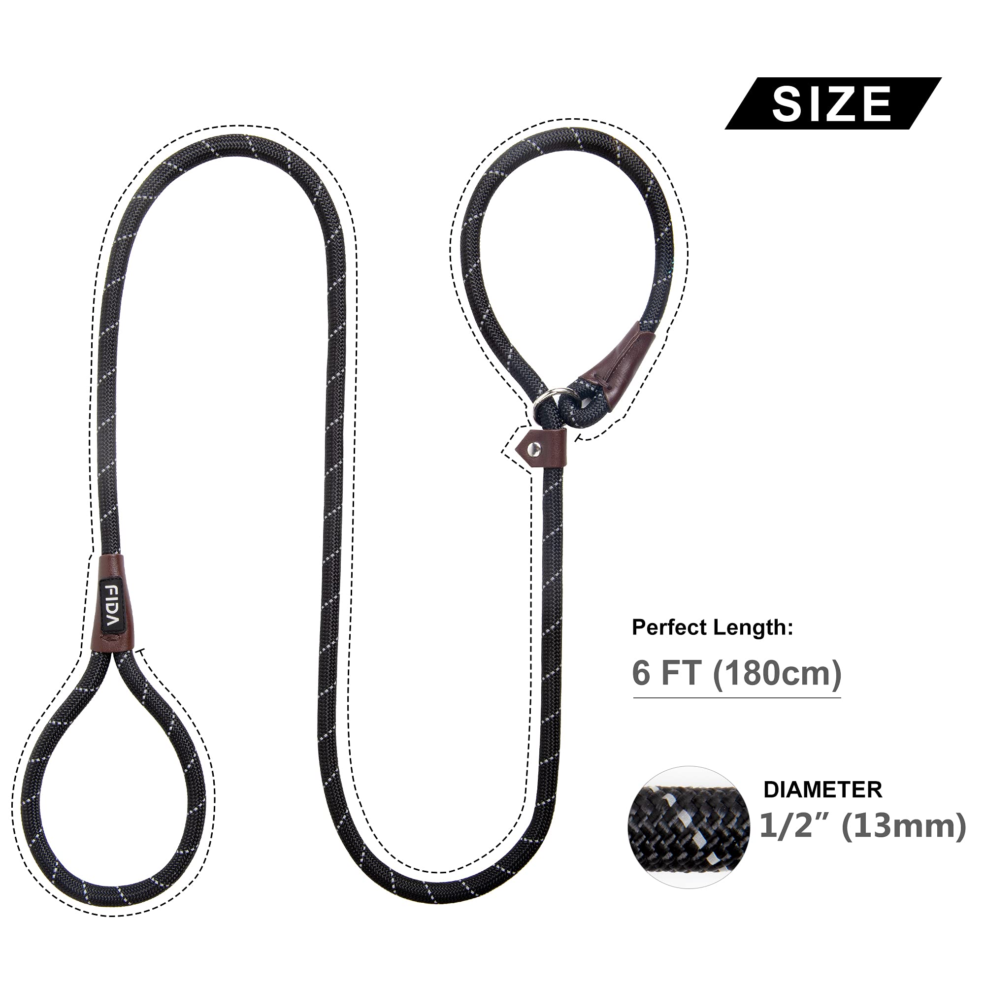 Foto 5 pulgar | Correa Para Perro Fida, Duradera, De Nailon Reflectante, 1,8 M X 1,3 Cm - Venta Internacional.