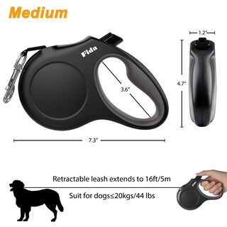 Foto 6 | Correa Retráctil Para Perros Fida De 16 Pies Para Perros O Gatos Medianos De 20 Kg - Venta Internacional.