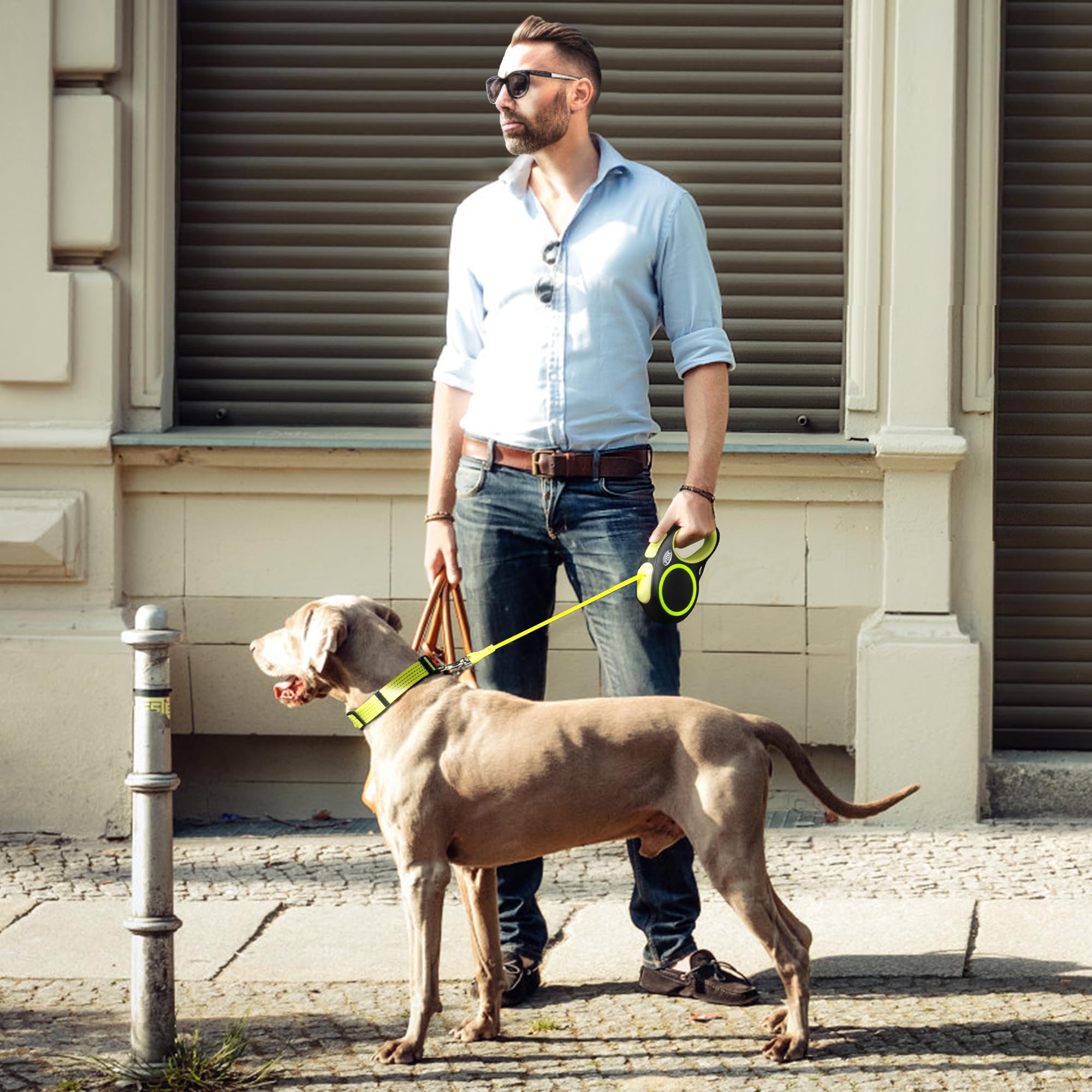 Foto 6 | Correa Retráctil Fida Reflectante De 5 M Para Perros De Tamaño Mediano/grande - Venta Internacional.