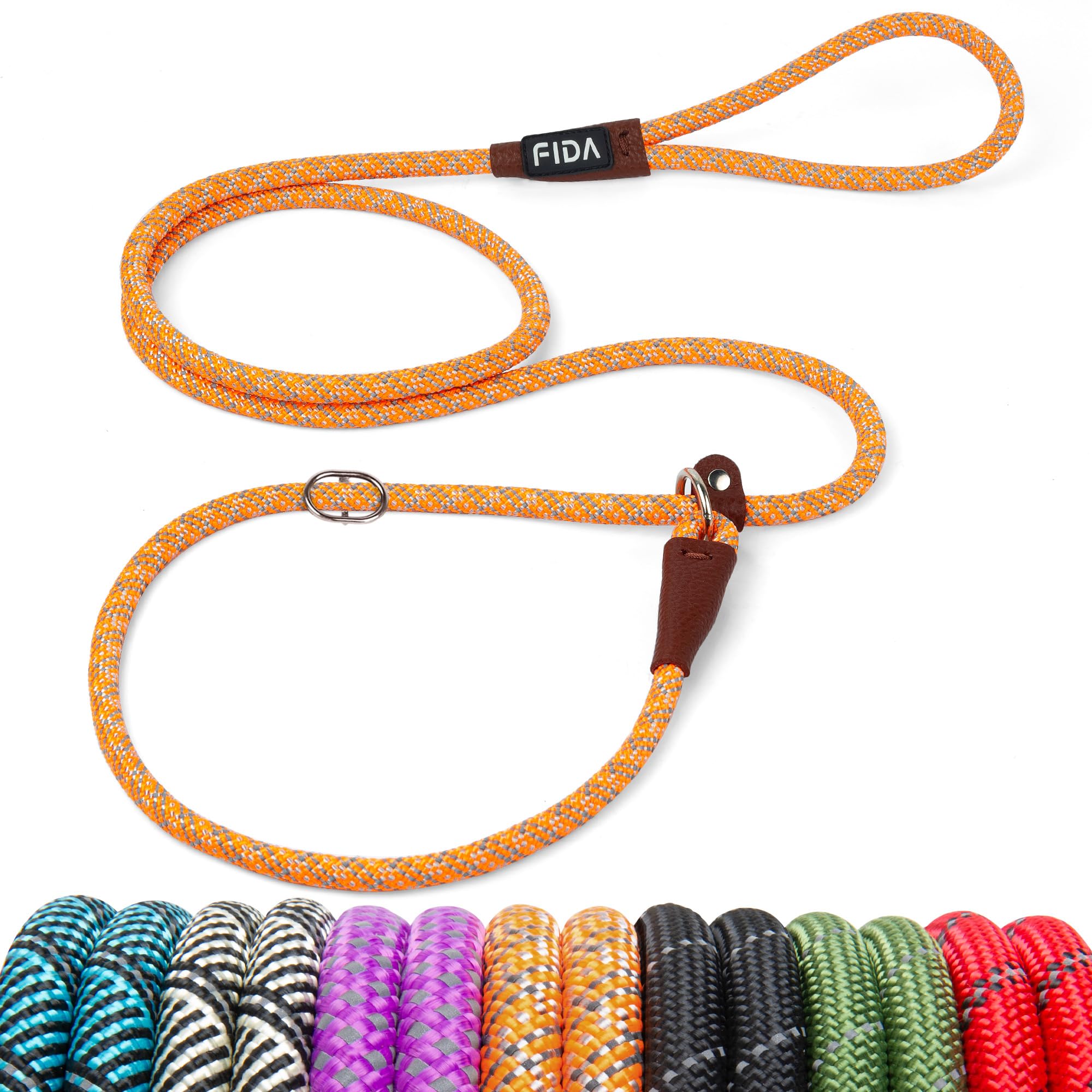 Foto 2 pulgar | Correa Para Perros Fida, Duradera, De Nailon, 6 Pies X 3/8 Pulgadas, Naranja - Venta Internacional.