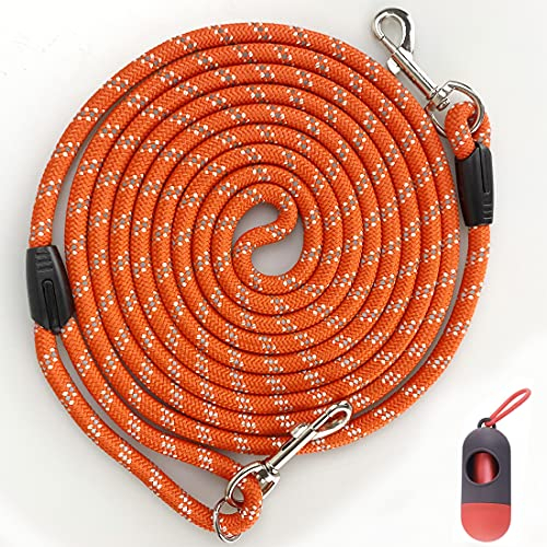 Foto 3 pulgar | Correa Para Perros Codepets, Cuerda Larga Para Entrenamiento, Color Naranja Reflectante - Venta Internacional.