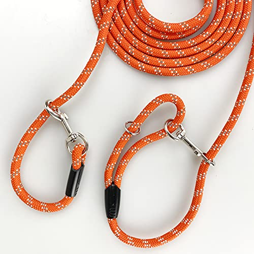 Foto 3 | Correa Para Perros Codepets, Cuerda Larga Para Entrenamiento, Color Naranja Reflectante - Venta Internacional.