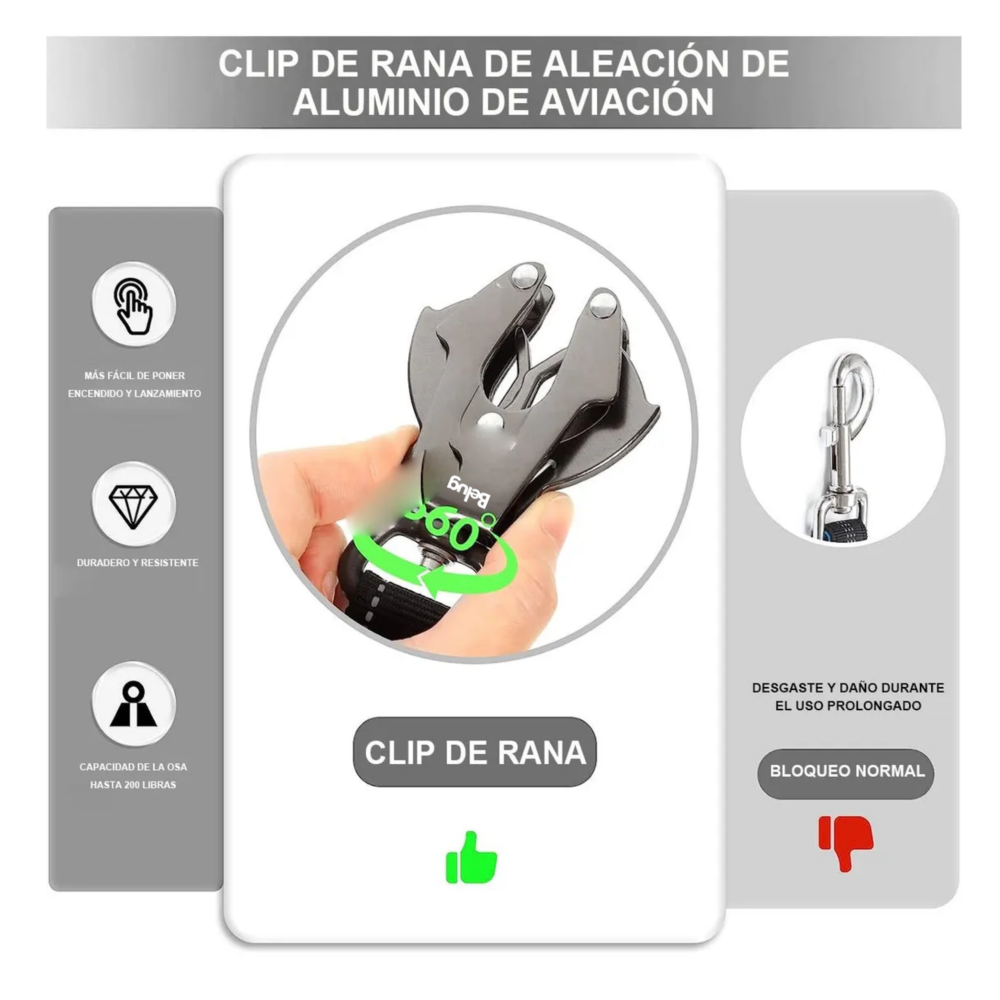 Foto 3 pulgar | Correa Seguridad Mascotas Belug  Negro