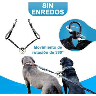 Foto 3 | Correa Doble Para 2 Perros Eo Safe Imports Esi-20214 Negro