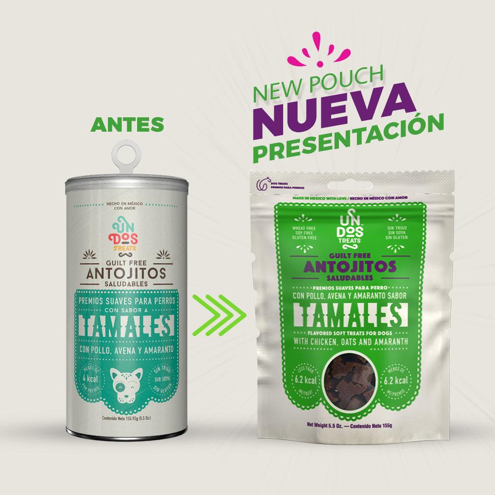 Foto 8 pulgar | Antojitos Saludables Para Perro Un Dos Treats Tamales 155 Gr