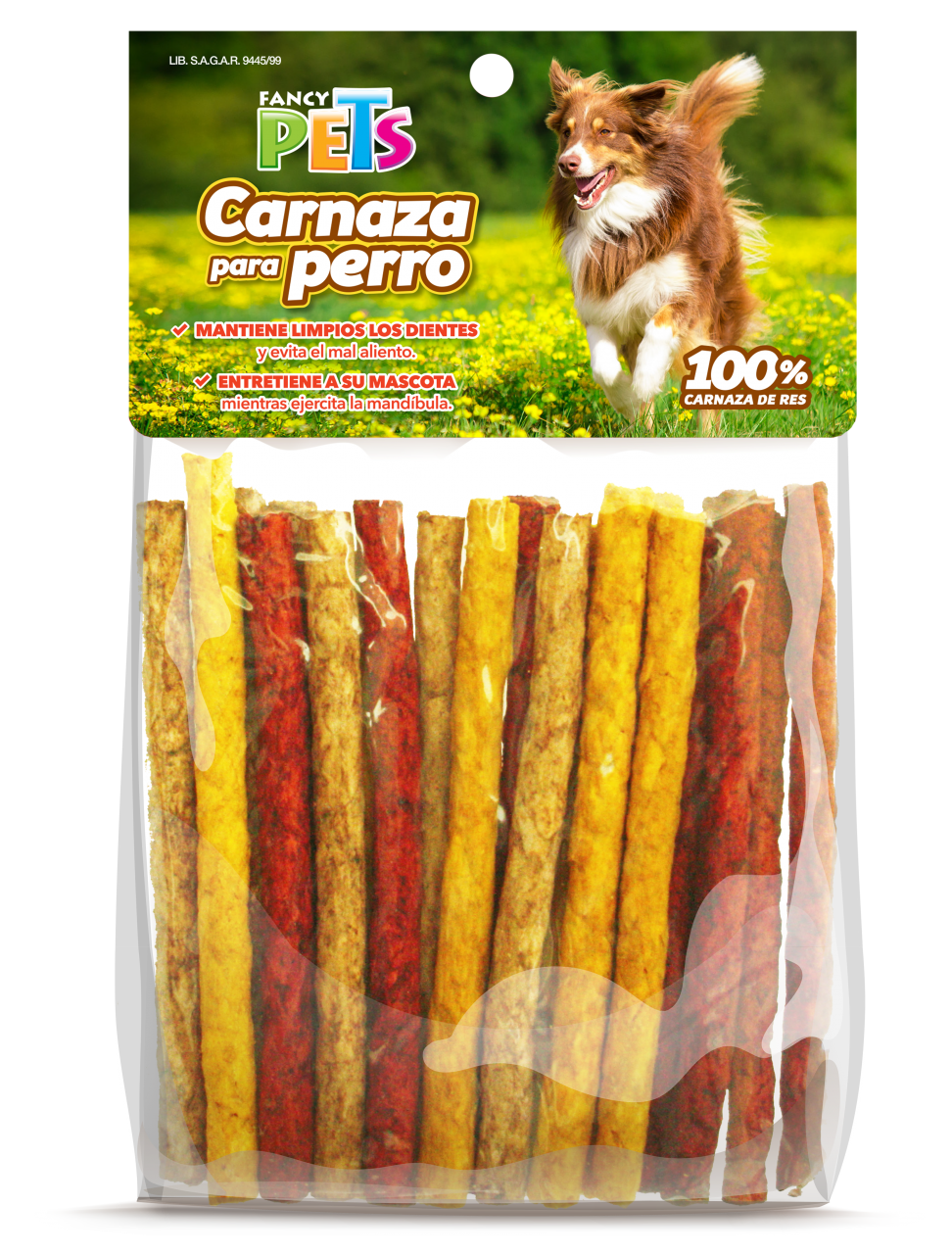 Palitos Carnaza Res Varios Sabores 40piezas Perro Fancy Pets