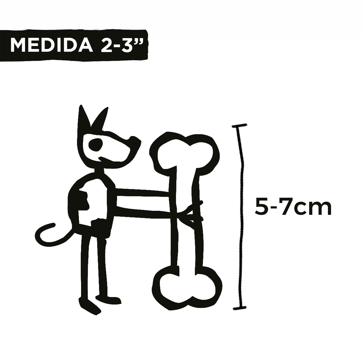 Foto 4 pulgar | Hueso De Carnaza Natural Para Perro Dog Munchies (5-7cm) 60 Pza.