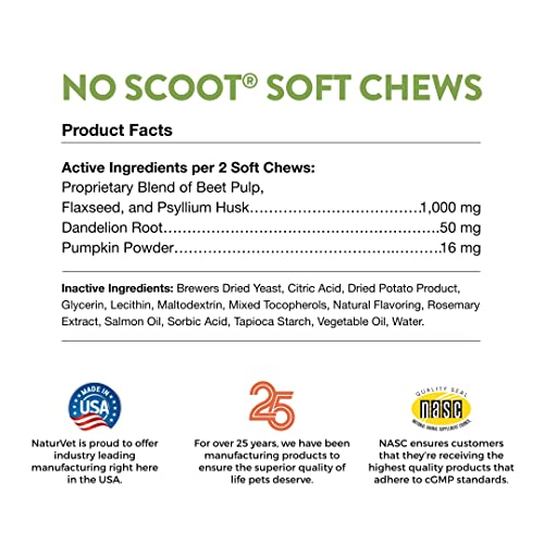 Foto 7 pulgar | Suplemento Naturvet No Scoot Para Perros, 120 Comprimidos Masticables - Venta Internacional.