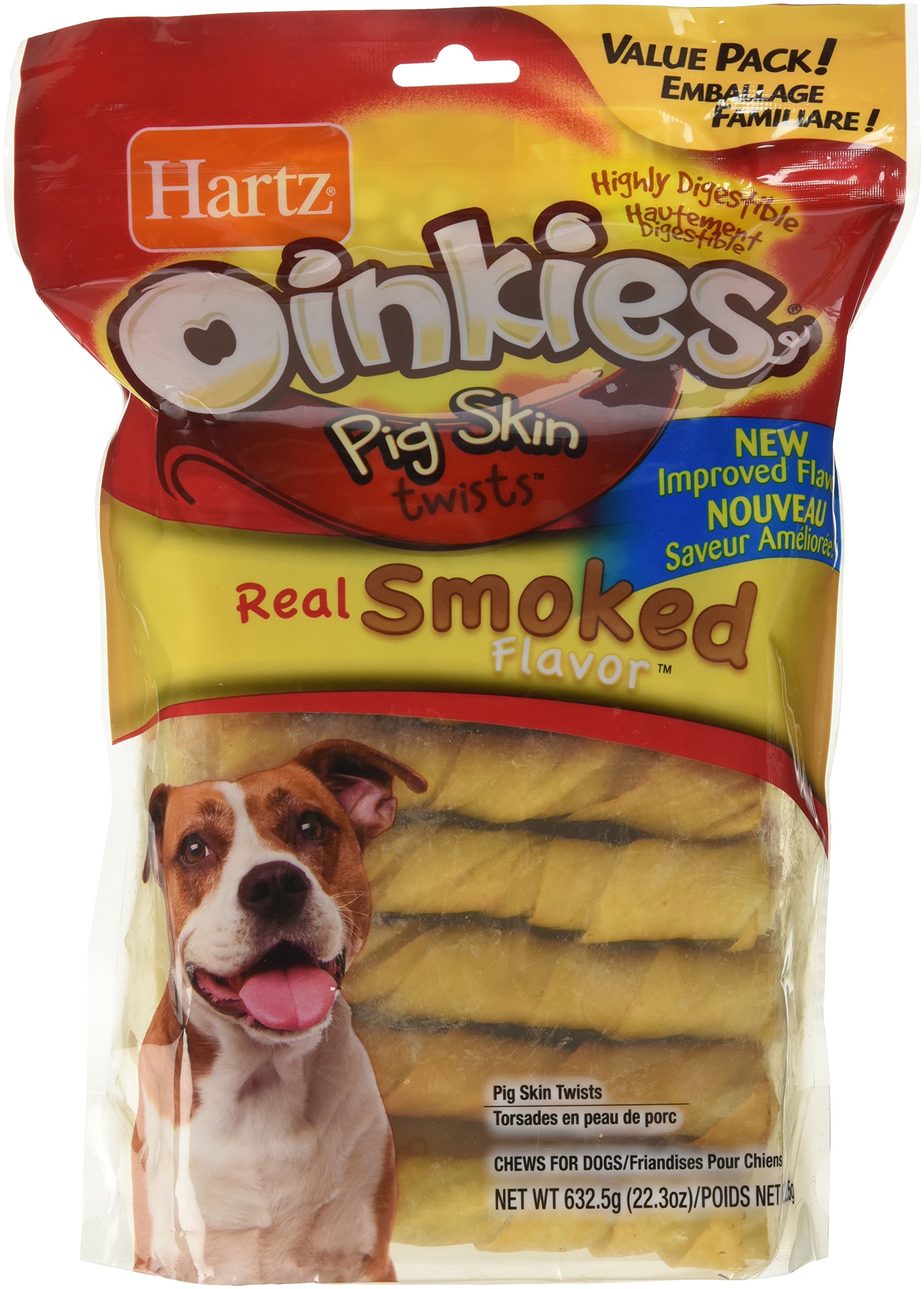 Masticables Para Perros Hartz Oinkies Con Forma De Piel De Cerdo, Paquete De 20 Unidades, 100% Naturales - Venta
