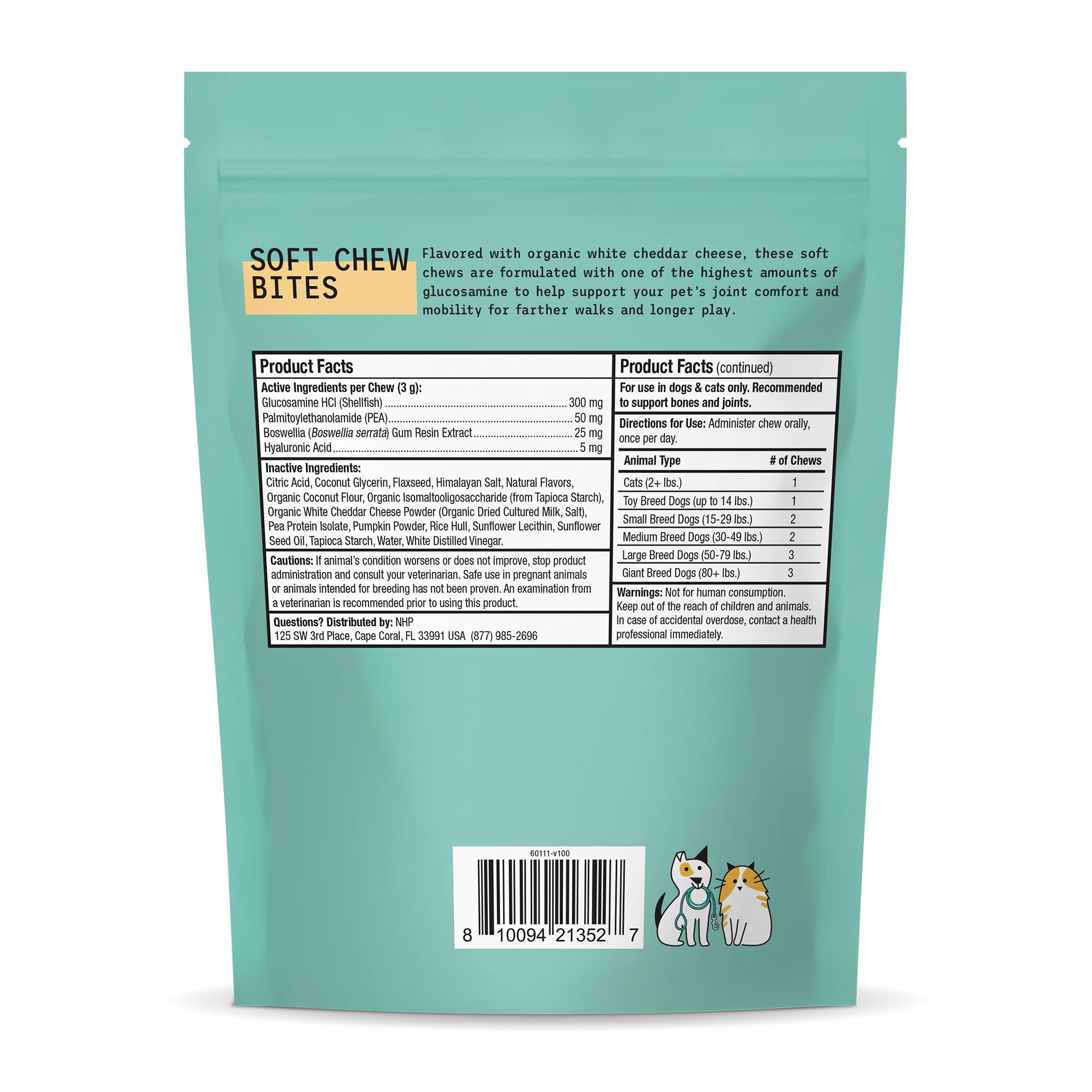 Foto 3 pulgar | Bone & Joint Bites Dr. Mercola Bark & Whiskers 180 G - Venta Internacional.