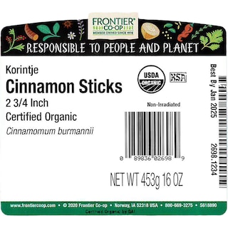 Foto 2 | Palitos De Canela Frontier Co-op Organic 454 G 7 Cm - Venta Internacional.