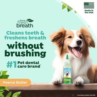 Foto 2 | Gel Dental Tropiclean Sin Cepillar Con Mantequilla De Cacahuete, 120 Ml, Para Perros - Venta Internacional.