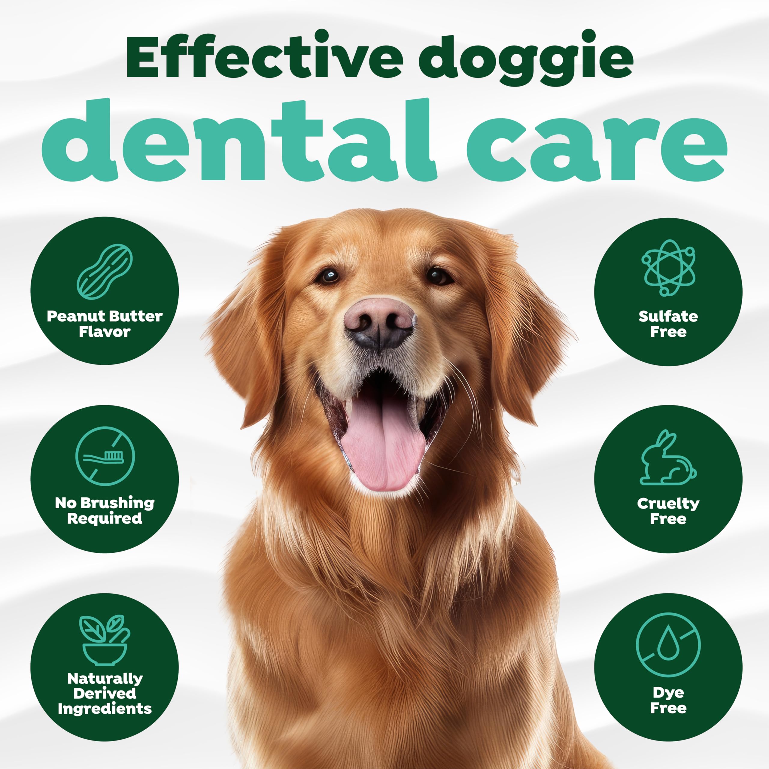 Foto 5 pulgar | Gel Dental Tropiclean Sin Cepillar Con Mantequilla De Cacahuete, 120 Ml, Para Perros - Venta Internacional.