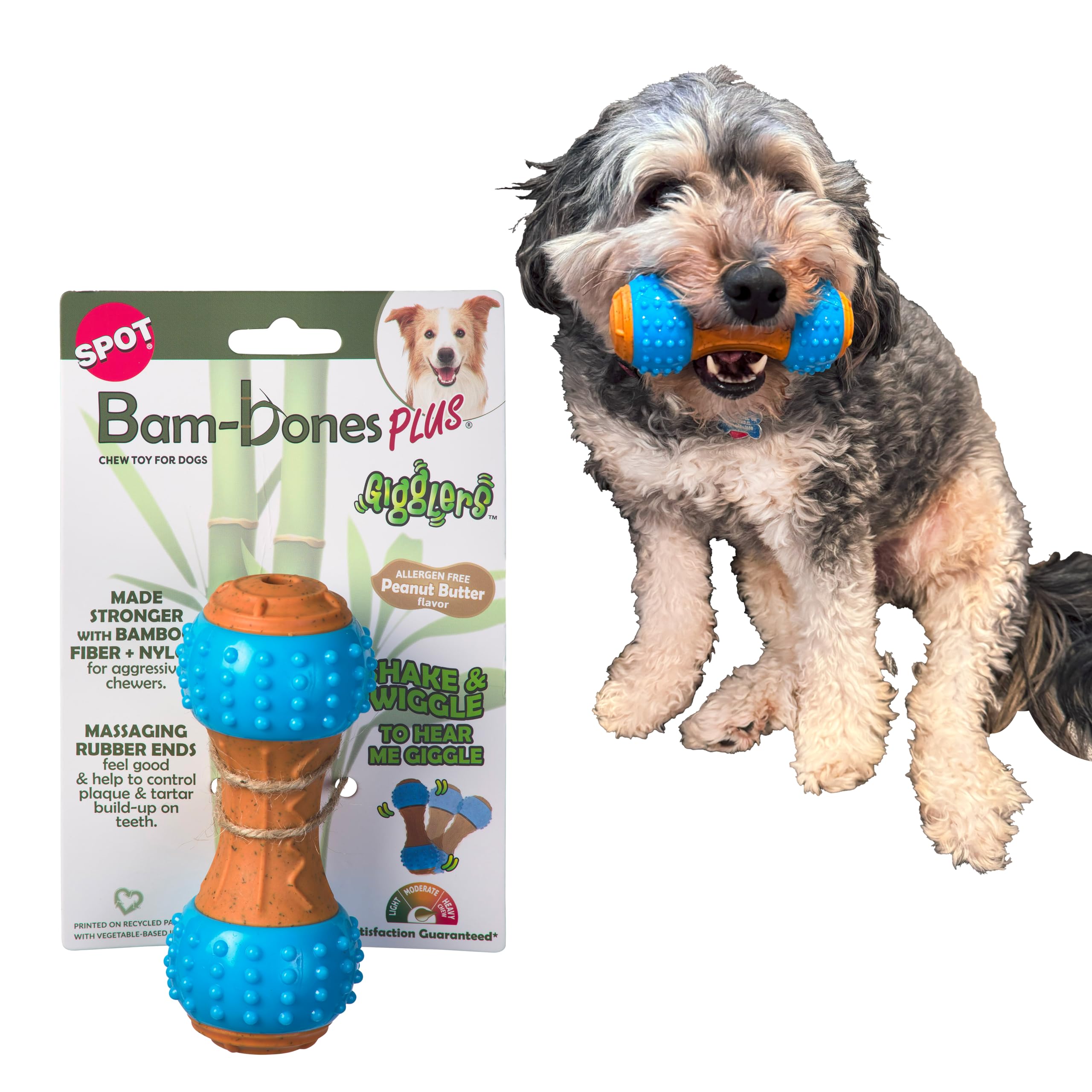 Foto 2 pulgar | Mancuerna Spot Bam-bones Plus Gigglers Para Perros, 14 Cm - Venta Internacional.