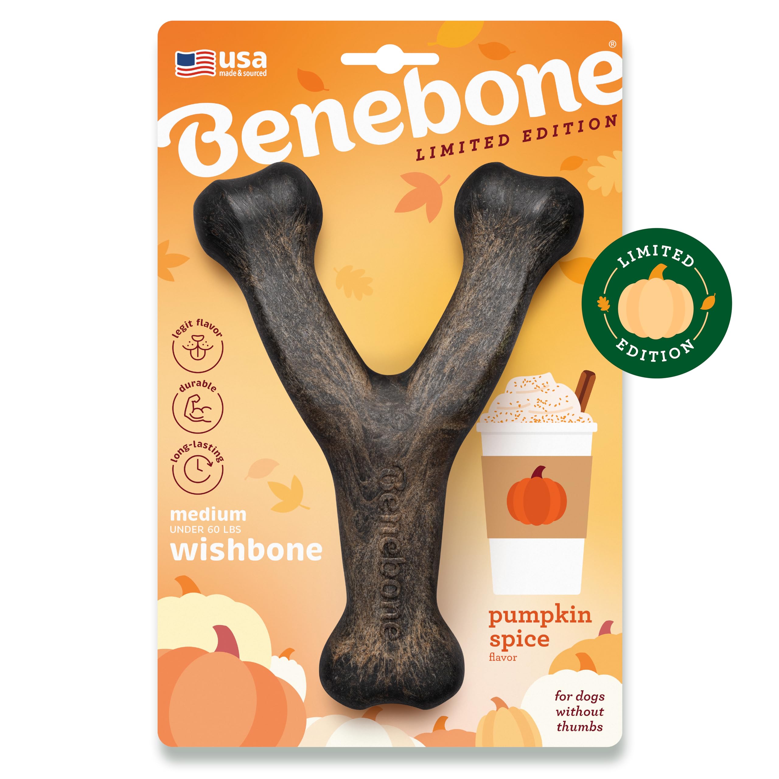 Foto 2 pulgar | Juguete Masticable Para Perros Benebone Wishbone, Duradero Para Masticadores Agresivos - Venta Internacional.