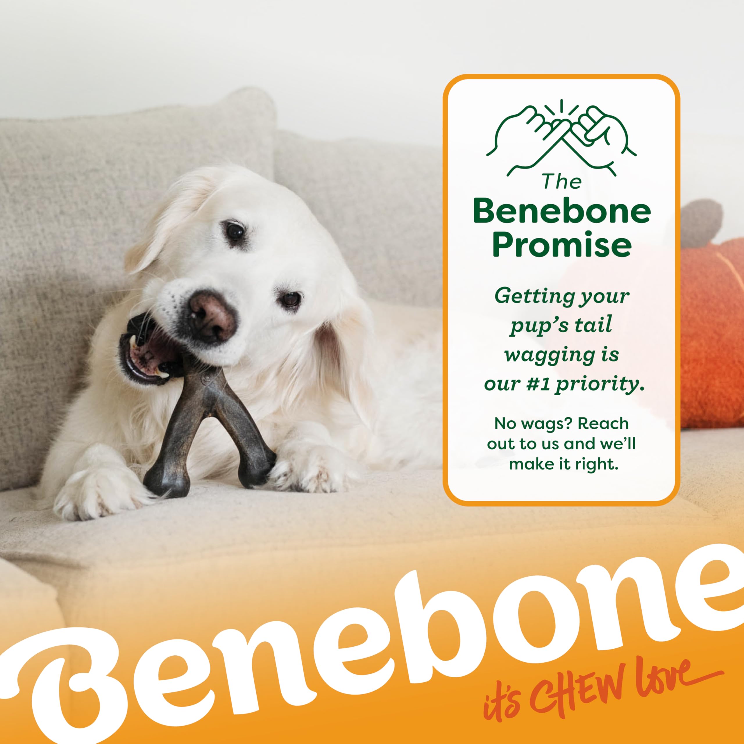 Foto 7 pulgar | Juguete Masticable Para Perros Benebone Wishbone, Duradero Para Masticadores Agresivos - Venta Internacional.