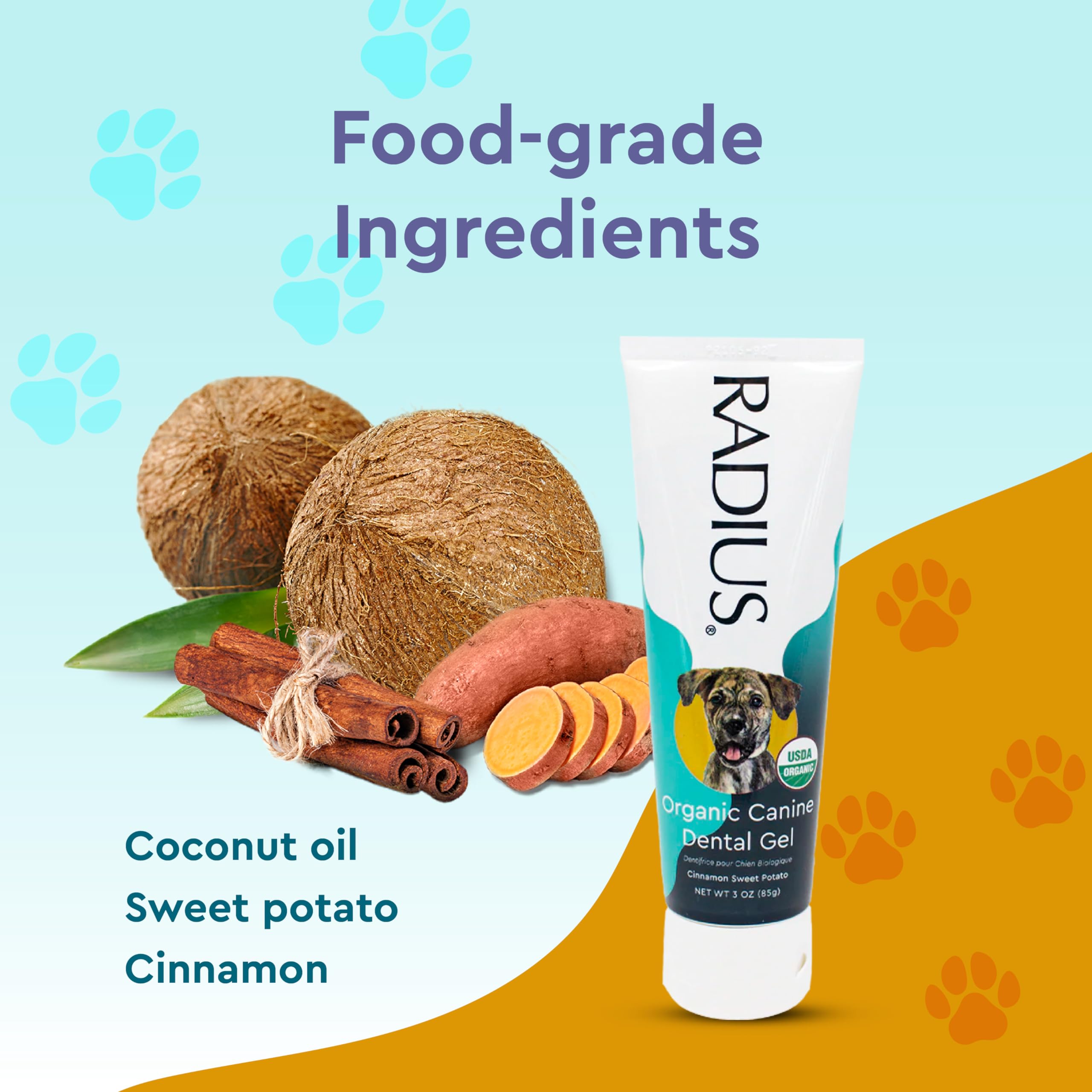 Foto 6 pulgar | Pasta De Dientes Radius Canine Pet Usda Organic 2x85 Ml Para Perros - Venta Internacional.