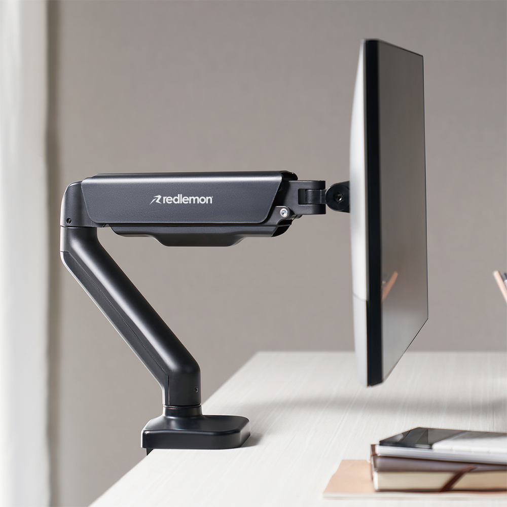 Foto 4 pulgar | Soporte Hidráulico Redlemon Negro Ajustable para Monitor de Hasta 27”