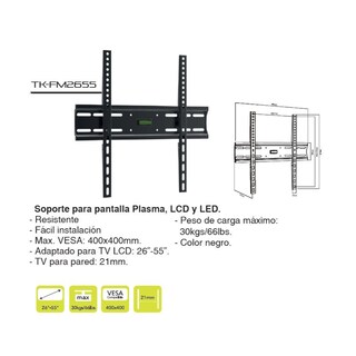 Foto 3 | Soporte Para Pantalla Taika Tk-fm2655 Vesa Max 400x400 -30kg 26''-55''