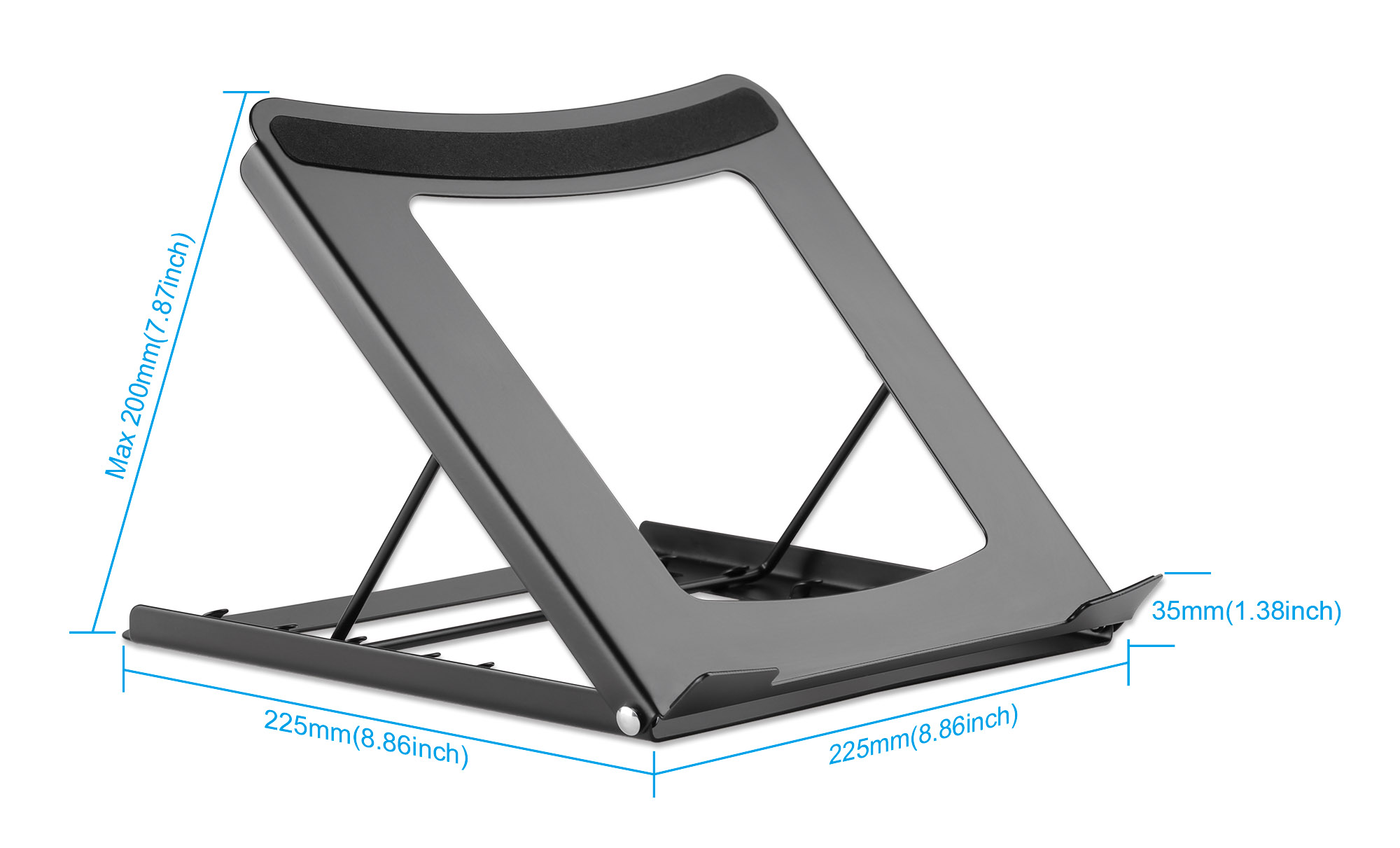 Foto 3 pulgar | Soporte Ajustable para Laptops Manhattan 462129 color Negro 5 kg Plegable