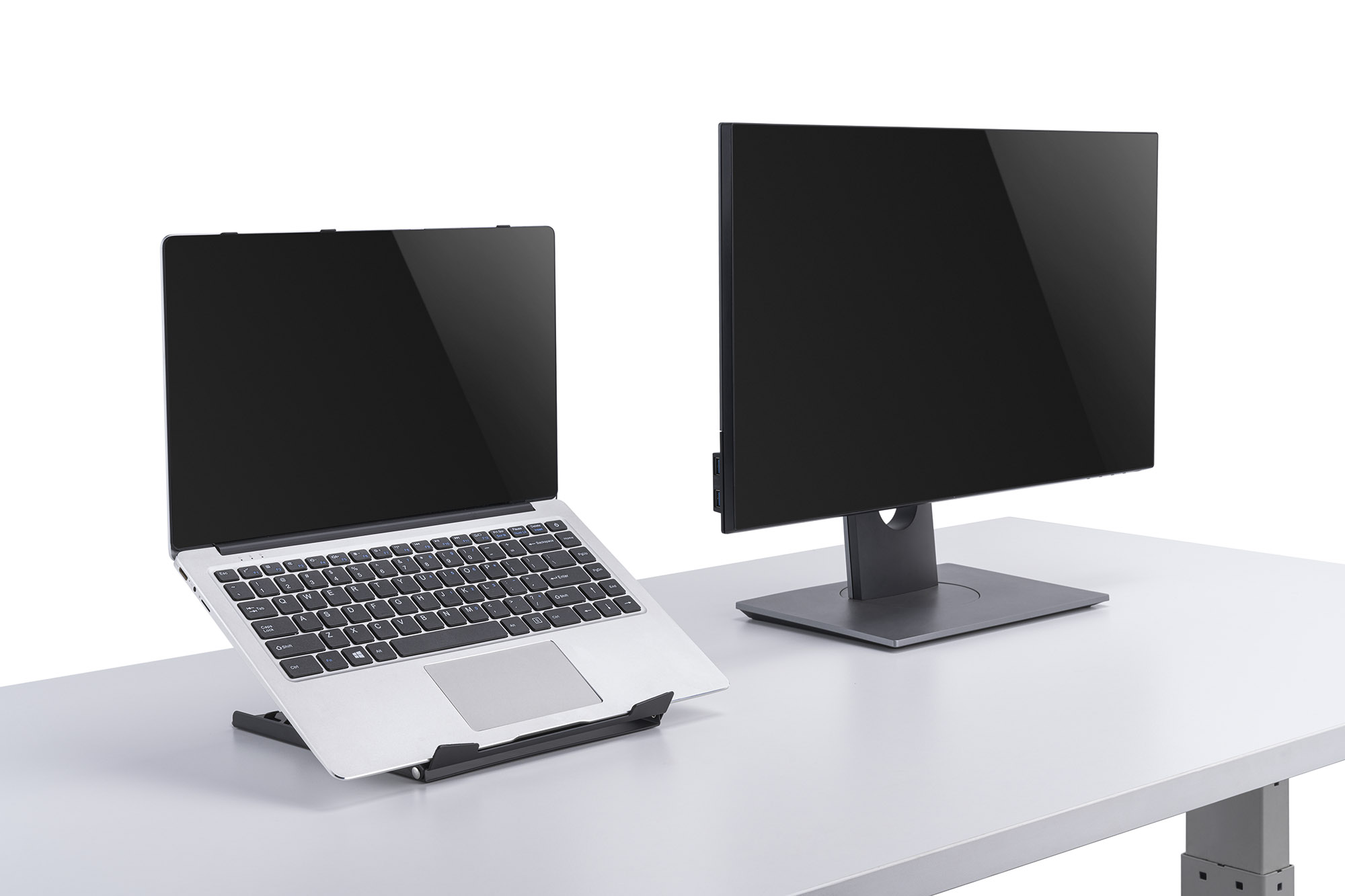 Foto 9 pulgar | Soporte Ajustable para Laptops Manhattan 462129 color Negro 5 kg Plegable