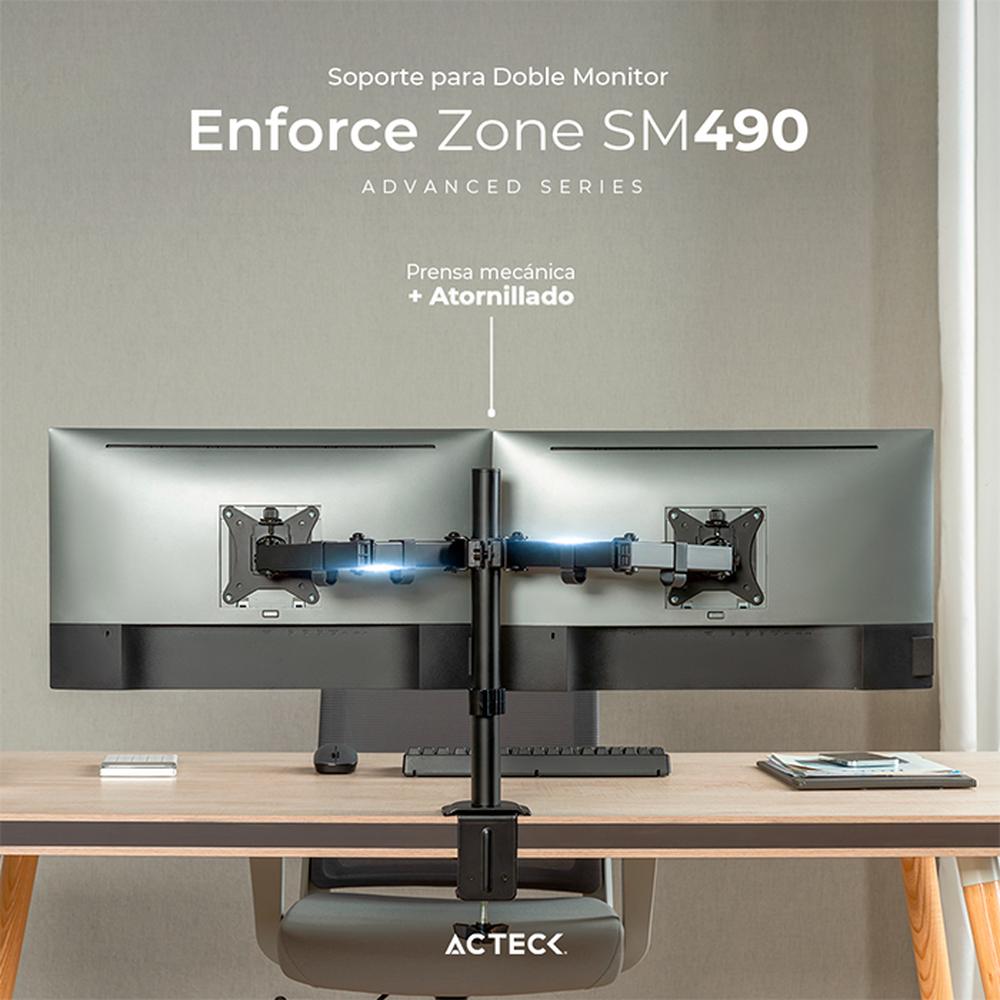 Foto 5 | Soporte de Escritorio Acteck Enforce Zone Sm490  Ac-934602 color Negro