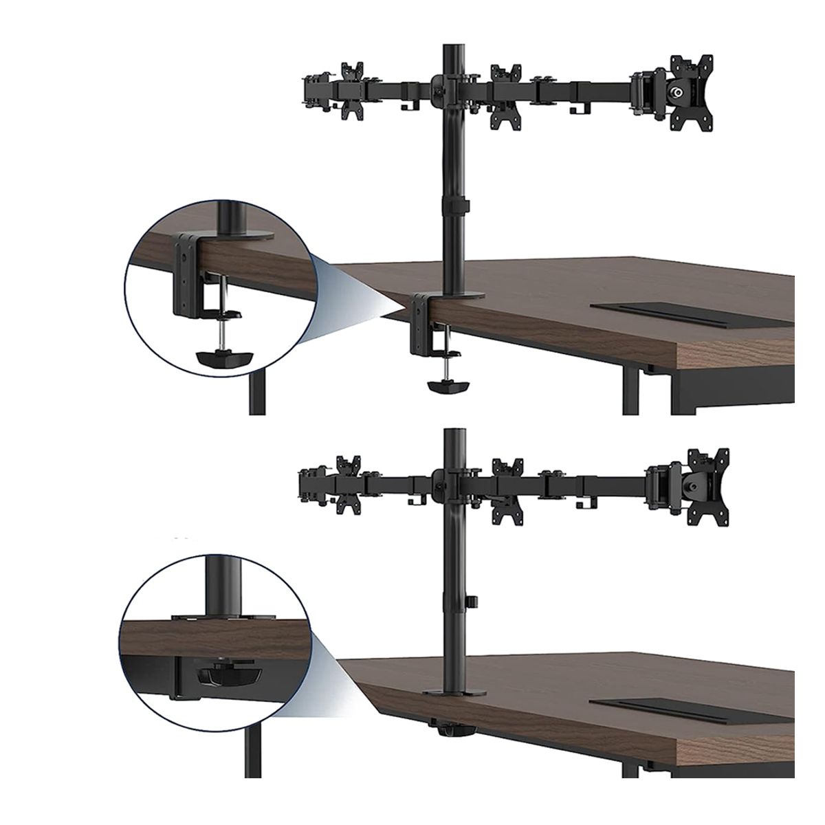 Foto 6 pulgar | Soporte Articulado para 3 Monitores de 14 a 32 " Elegate color Negro