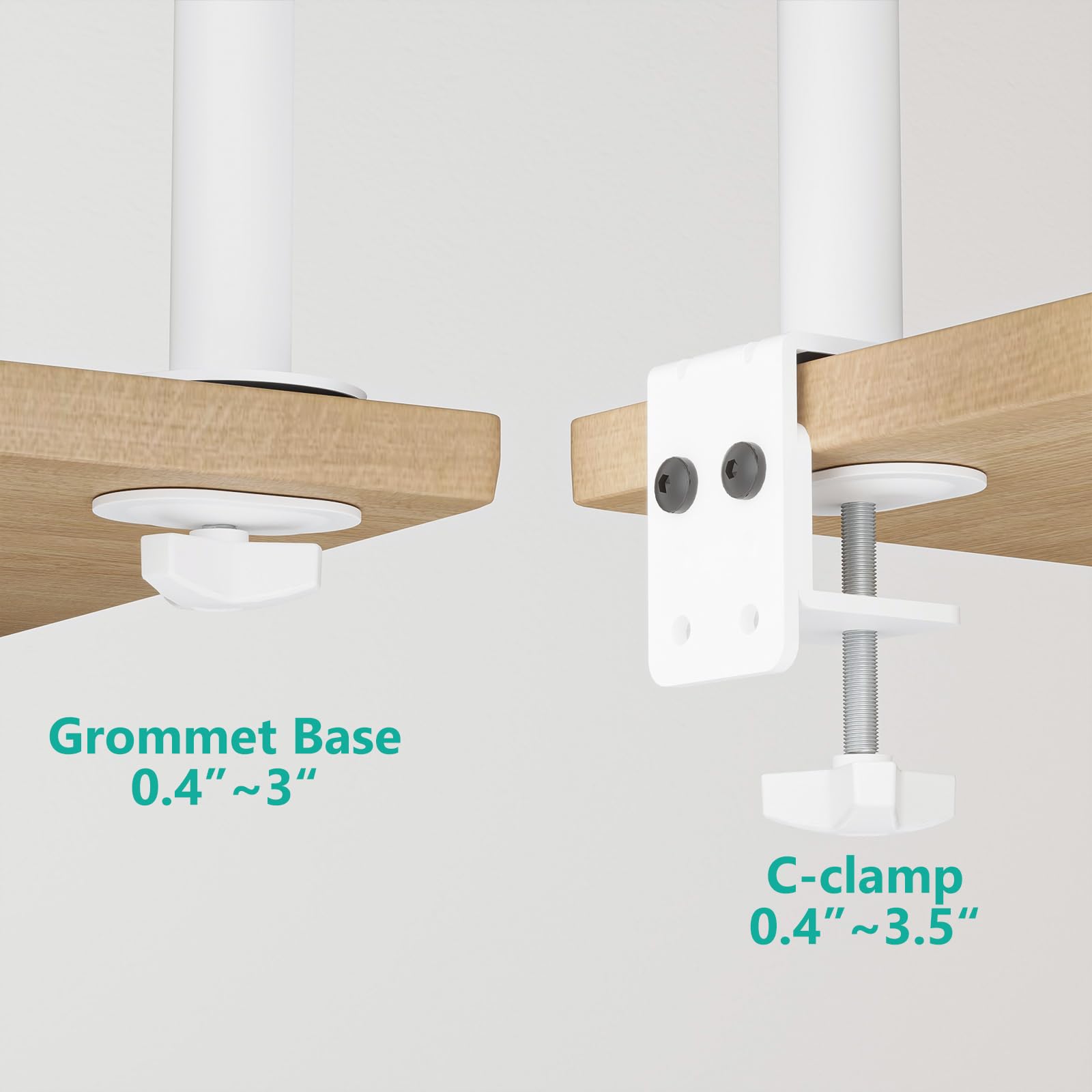 Foto 7 pulgar | Soporte de Monitor Wali M001s-w para 1 Pantalla de Hasta 32 Pulgadas Blanco - Venta Internacional