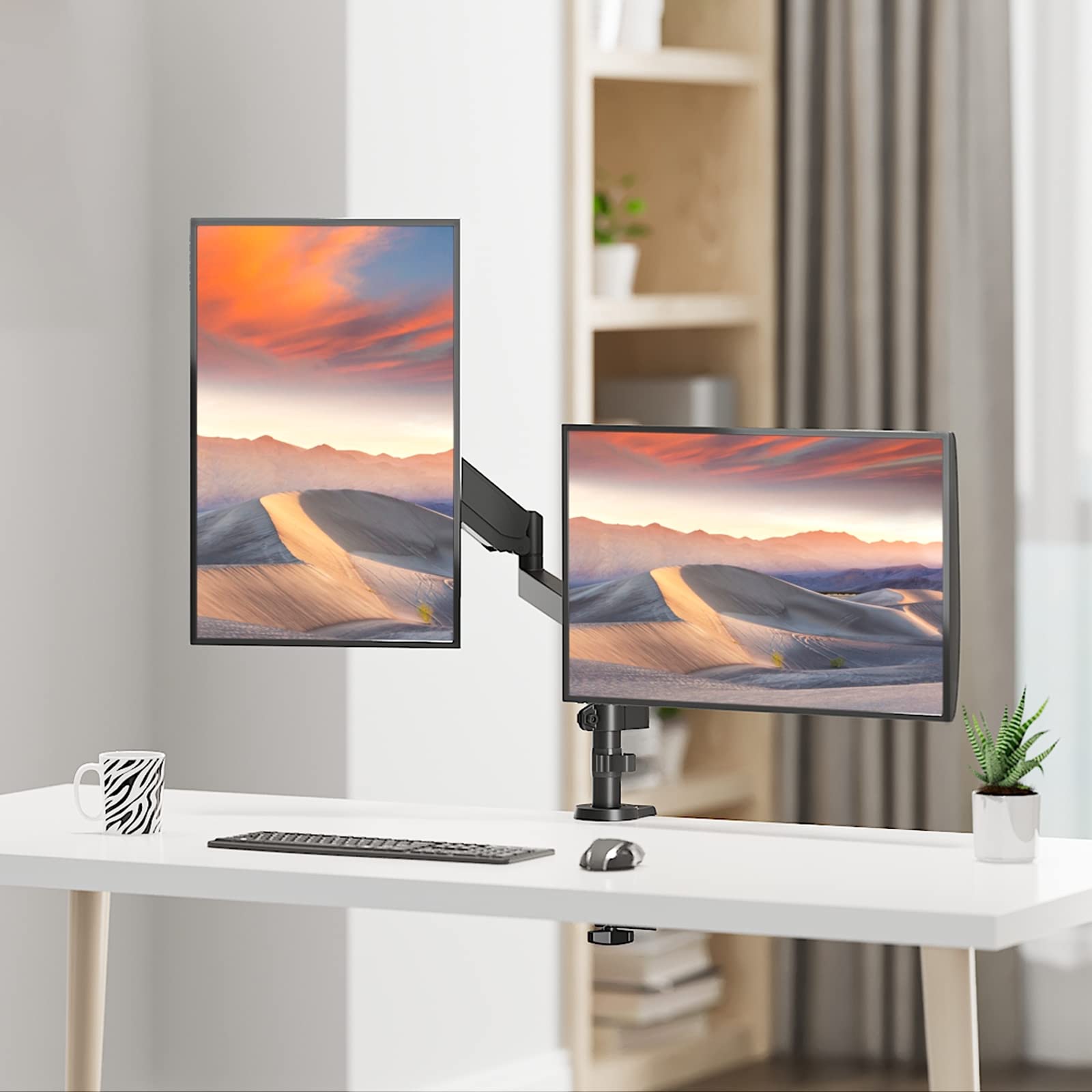 Foto 5 | Soporte Doble para Monitor Wali Gsdm002 de 13 A 32 Pulgadas para Pantallas De 8 Kg - Venta Internacional