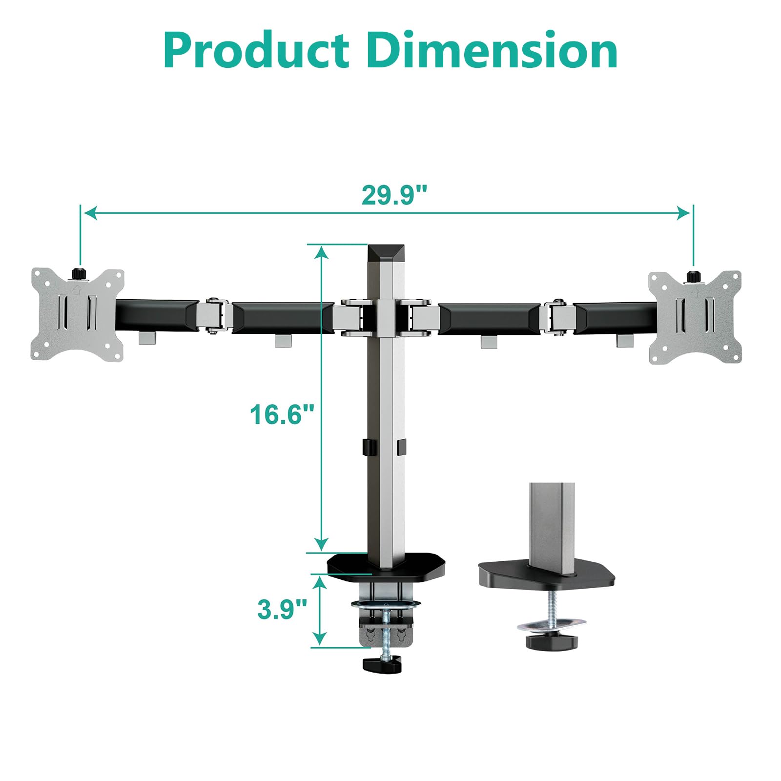 Foto 3 | Soporte Doble Wali para Monitor-Venta Internacional