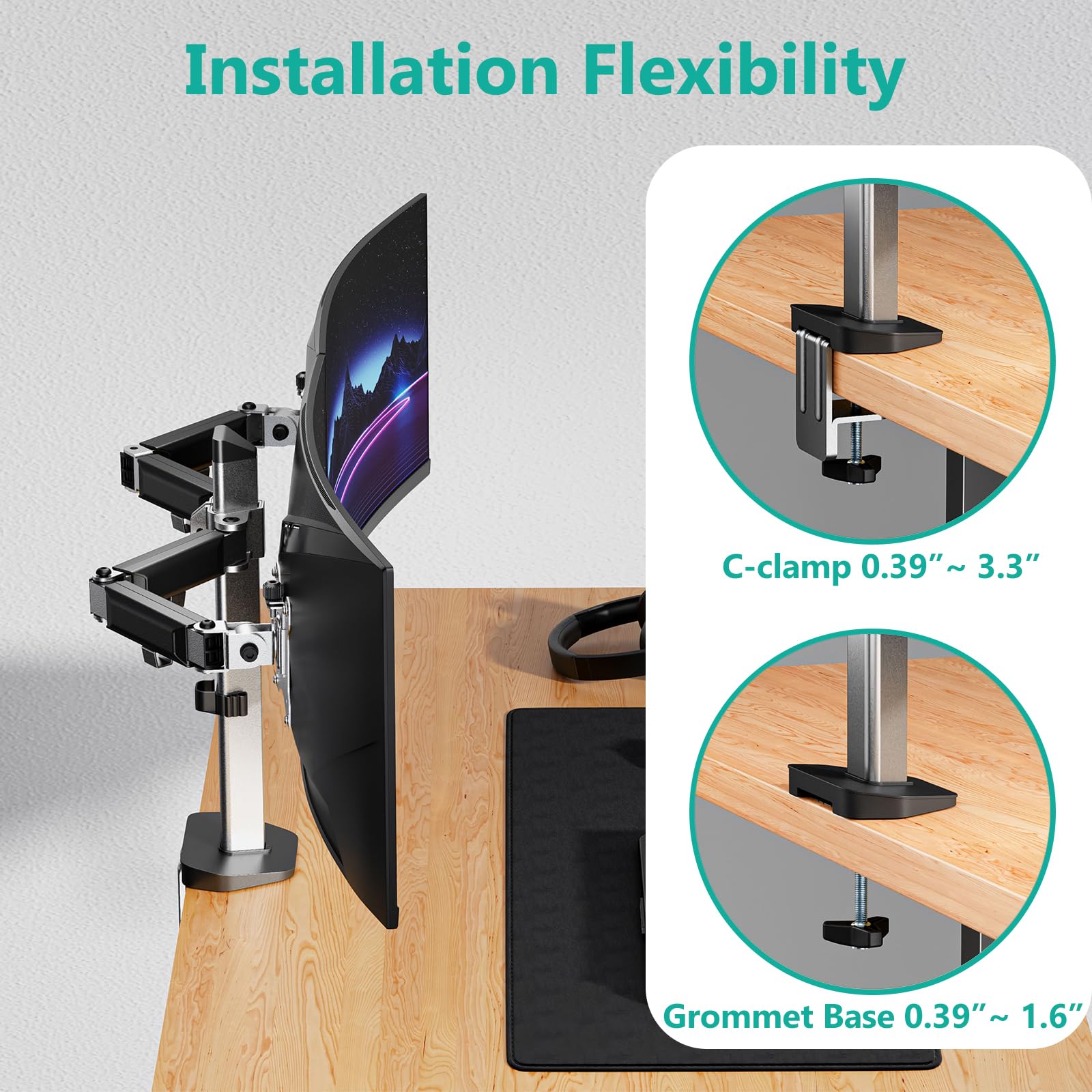 Foto 7 pulgar | Soporte Doble Wali para Monitor-Venta Internacional