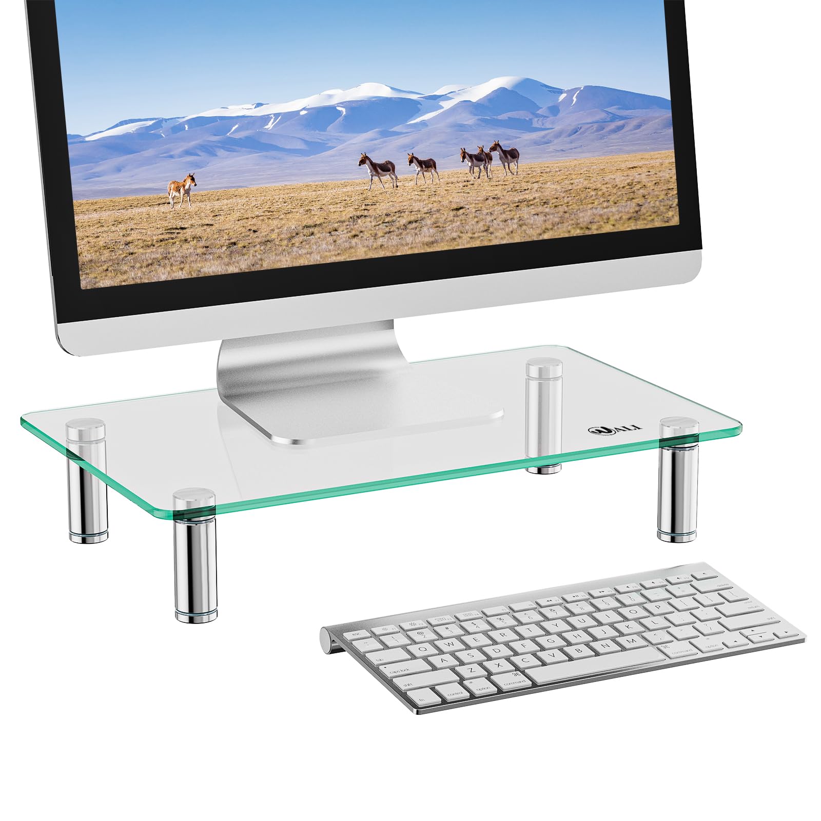 Soporte para Monitor Wali Gtt001 Cristal Transparente - Venta Internacional