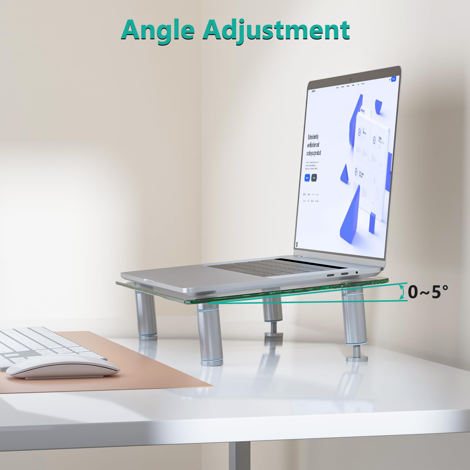 Foto 6 pulgar | Soporte para Monitor Wali Gtt001 Cristal Transparente - Venta Internacional