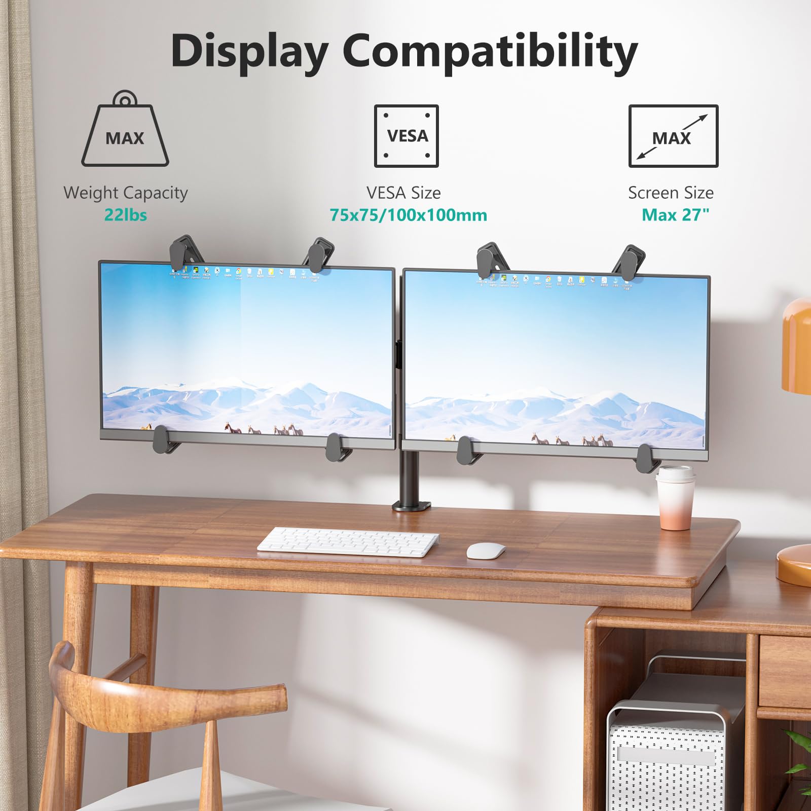 Foto 3 pulgar | Soporte Doble Wali para Monitor-Venta Internacional