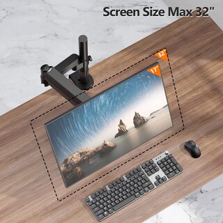 Foto 2 | Soporte de Monitor Wali Gsdm001 para Escritorio de 13 A 32 Pulgadas con Resorte de Gas de 8 Kg - Venta Internacional