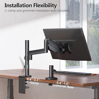 Foto 7 | Soporte de Monitor Wali Gsdm001 para Escritorio de 13 A 32 Pulgadas con Resorte de Gas de 8 Kg - Venta Internacional