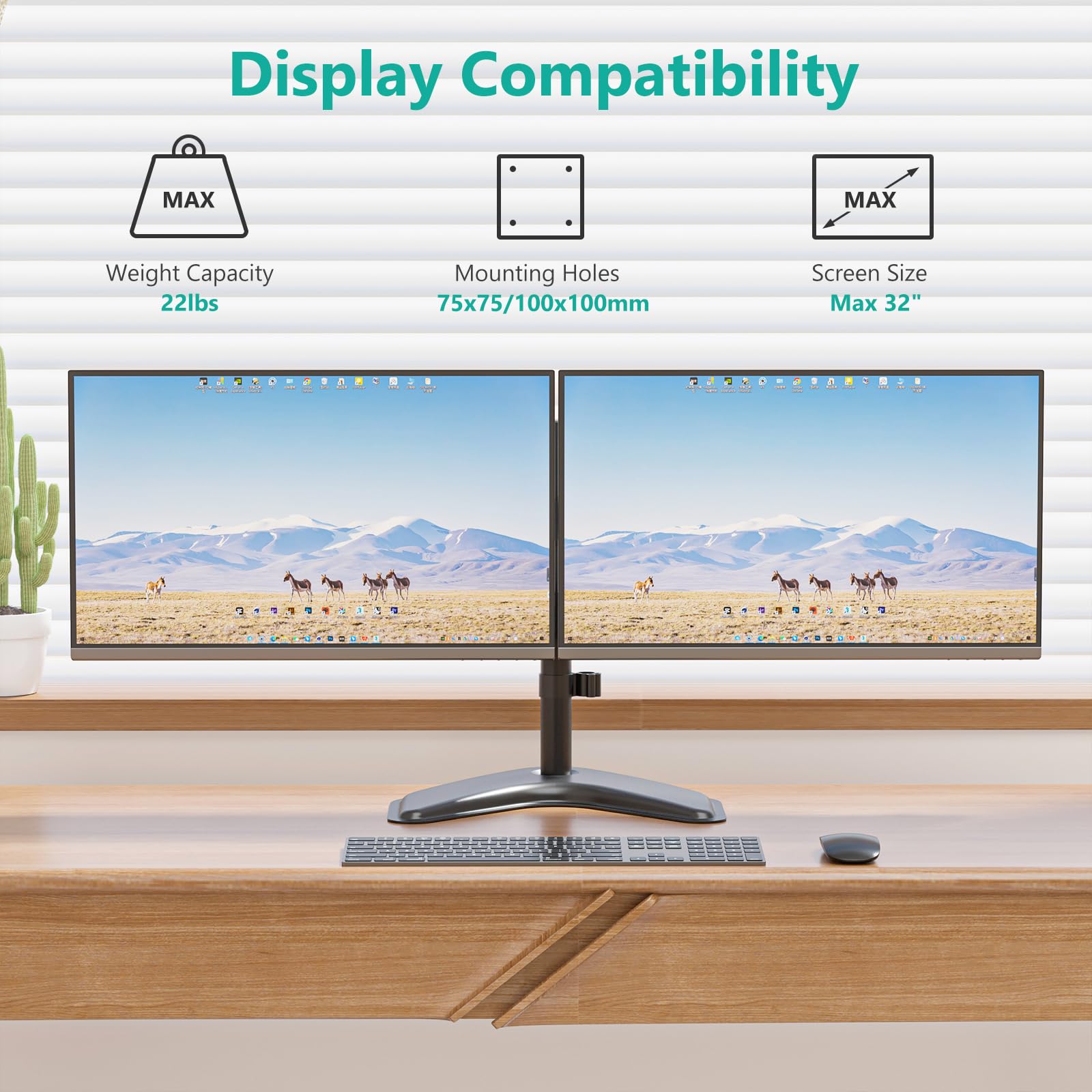 Foto 3 | Soporte Doble Wali para Monitor-Venta Internacional