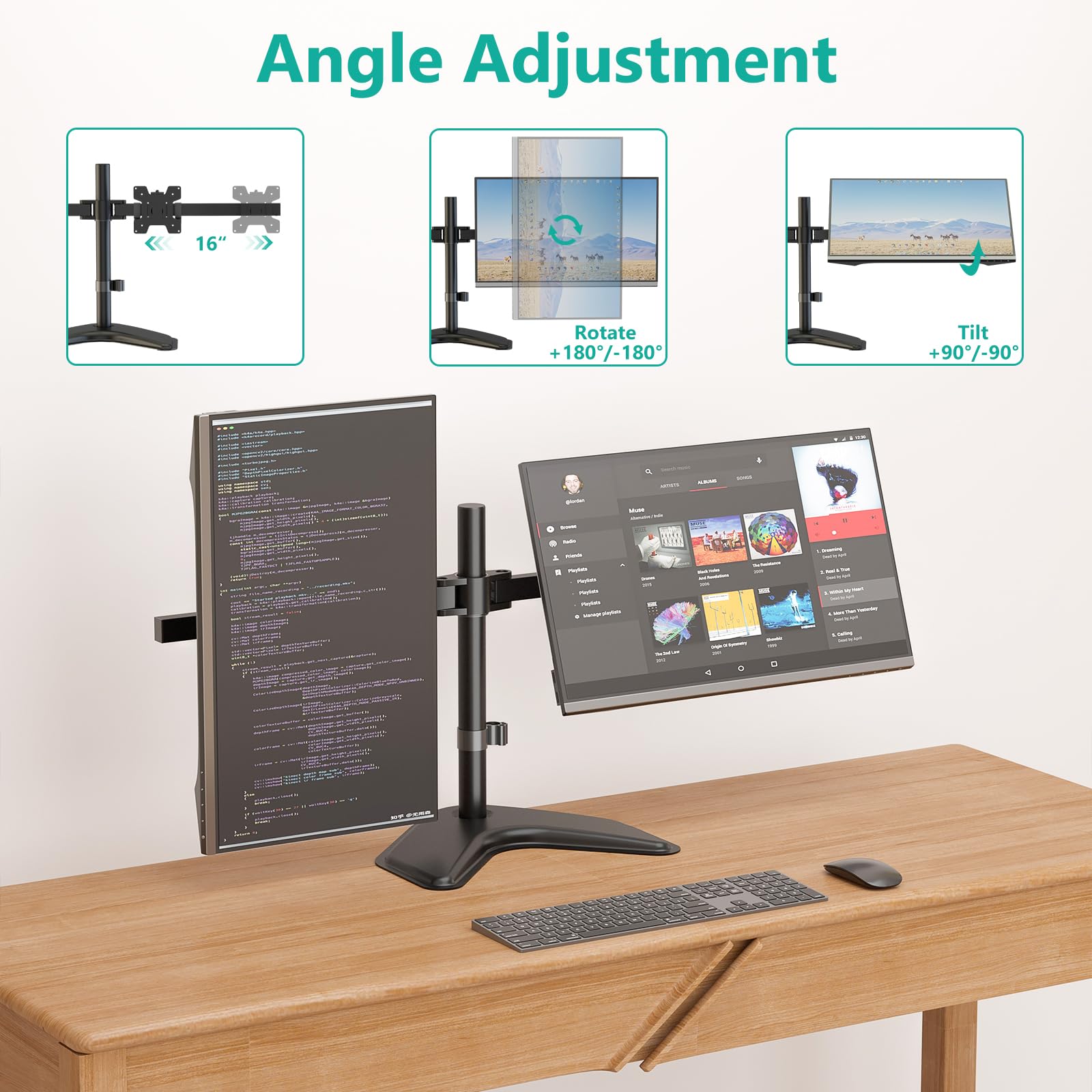 Foto 5 | Soporte Doble Wali para Monitor-Venta Internacional