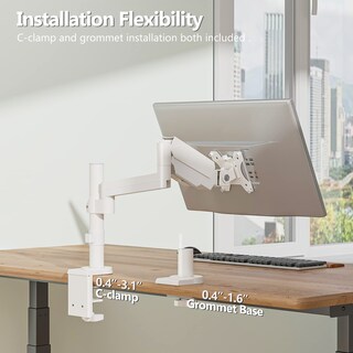 Foto 5 | Brazo de Resorte de Gas Ajustable Wali para Soporte de Monitor de 32 Pulgadas - Venta Internacional