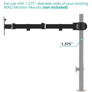 Foto 4 | Brazo de Monitor Wali Individual Totalmente Ajustable para Monitor de 27 " - Venta Internacional