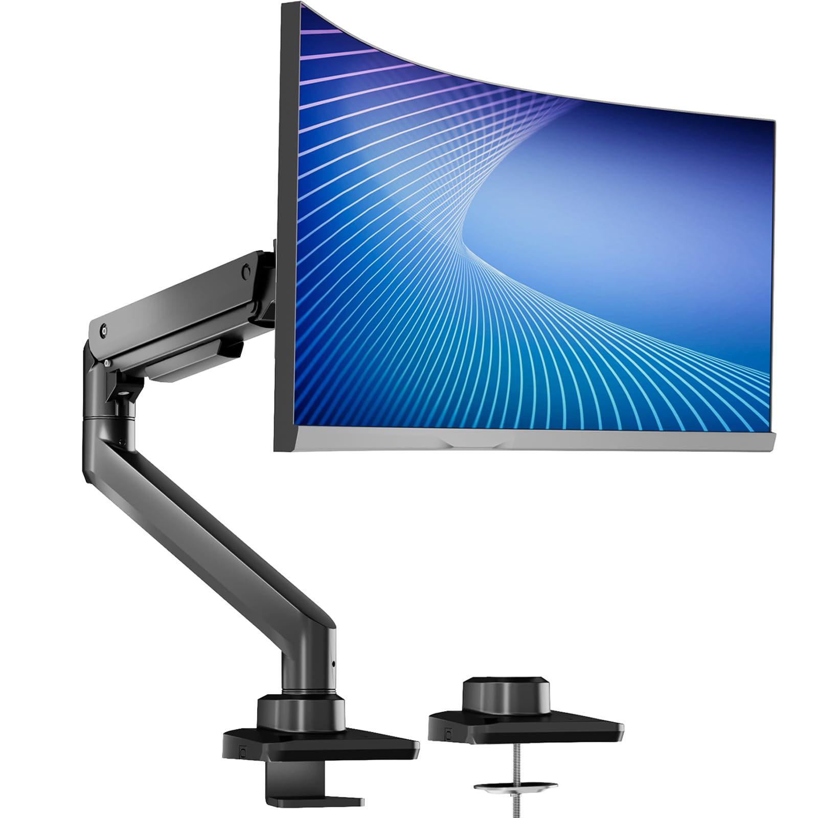 Foto 2 pulgar | Brazo para Monitor Wali Gsm001xl-p con Resorte de Gas 49 " 20 kg Negro - Venta Internacional
