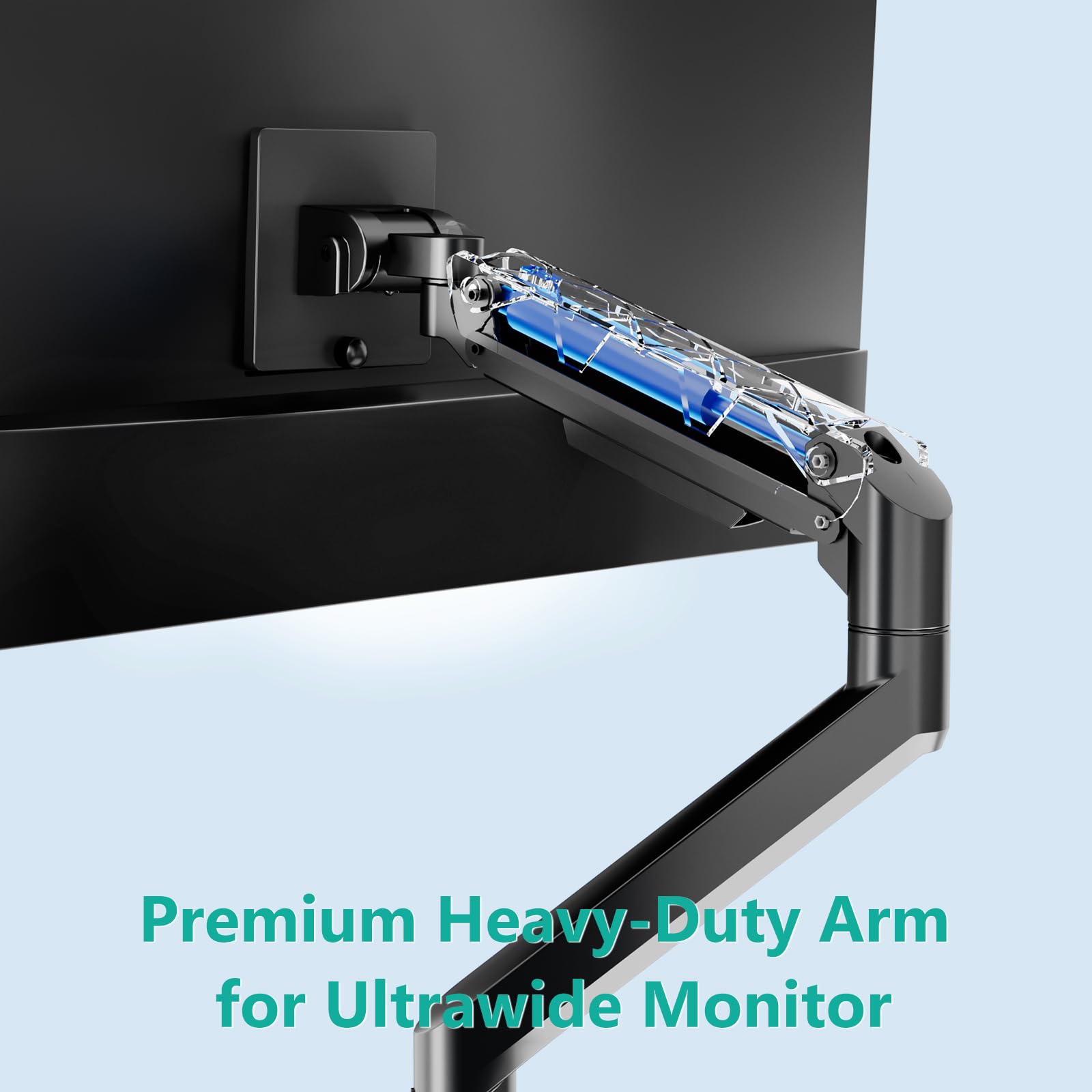 Foto 6 pulgar | Brazo para Monitor Wali Gsm001xl-p con Resorte de Gas 49 " 20 kg Negro - Venta Internacional