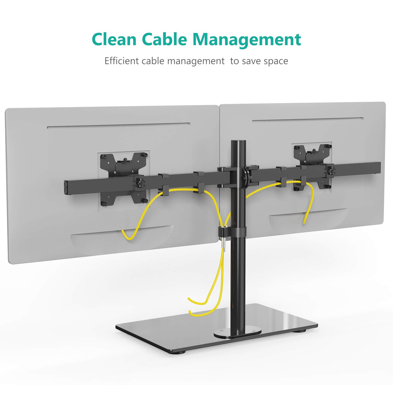 Foto 5 pulgar | Soporte para Dos Monitores Wali Free Standing Gmf002 de 27 Pulgadas - Venta Internacional