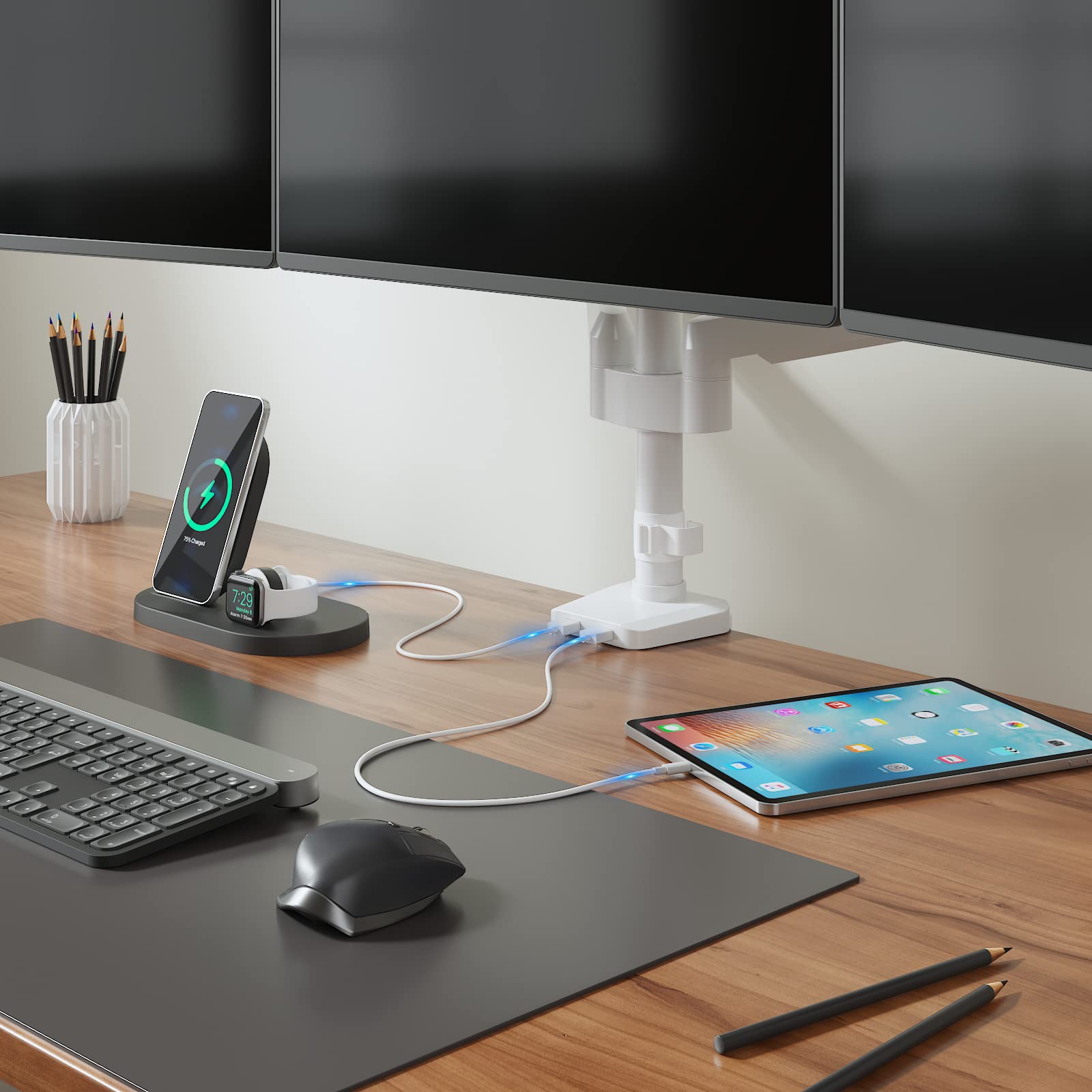 Foto 3 pulgar | Soporte Triple Wali para Monitor-Venta Internacional