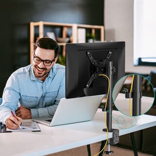 Foto 7 | Soporte de Monitor Wali M001sxl para 1 Pantalla de Hasta 42 " Negra - Venta Internacional